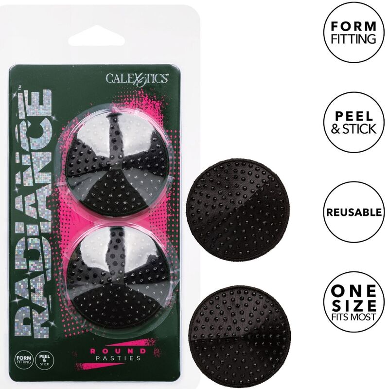 Ilhaerotica - CALEXOTICS - RADIANCE TAMPAS PARA BICOS DE JÓIAS EM FORMA REDONDA