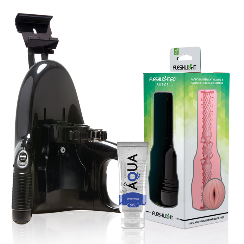 Ilhaerotica - FLESHLIGHT - GO PINK LADY SURGE VAGINA + LANÇAMENTO UNIVERSAL + LUBRIFICANTE AQUA QUALITY 50 ML