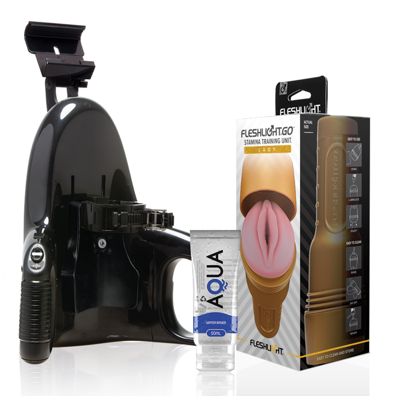 Ilhaerotica - FLESHLIGHT - UNIDADE DE TREINAMENTO STAMINA GO SENHORA + LANÇAMENTO UNIVERSAL + LUBRIFICANTE AQUA QUALITY 50 ML