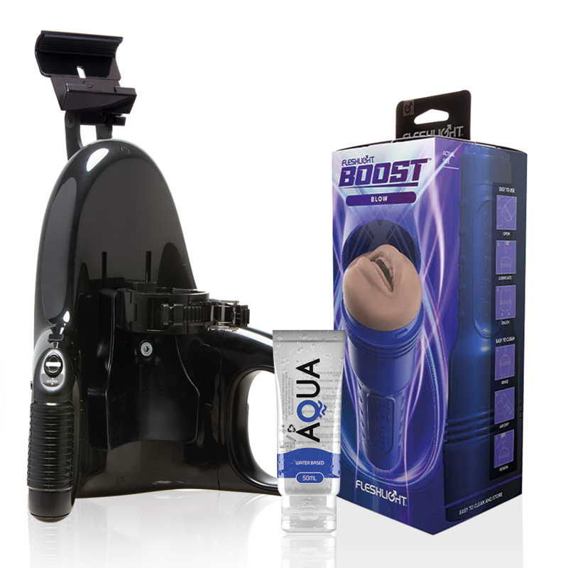Ilhaerotica - FLESHLIGHT - BLOW LM FLESH RP + LANÇAMENTO UNIVERSAL + LUBRIFICANTE AQUA QUALITY 50 ML