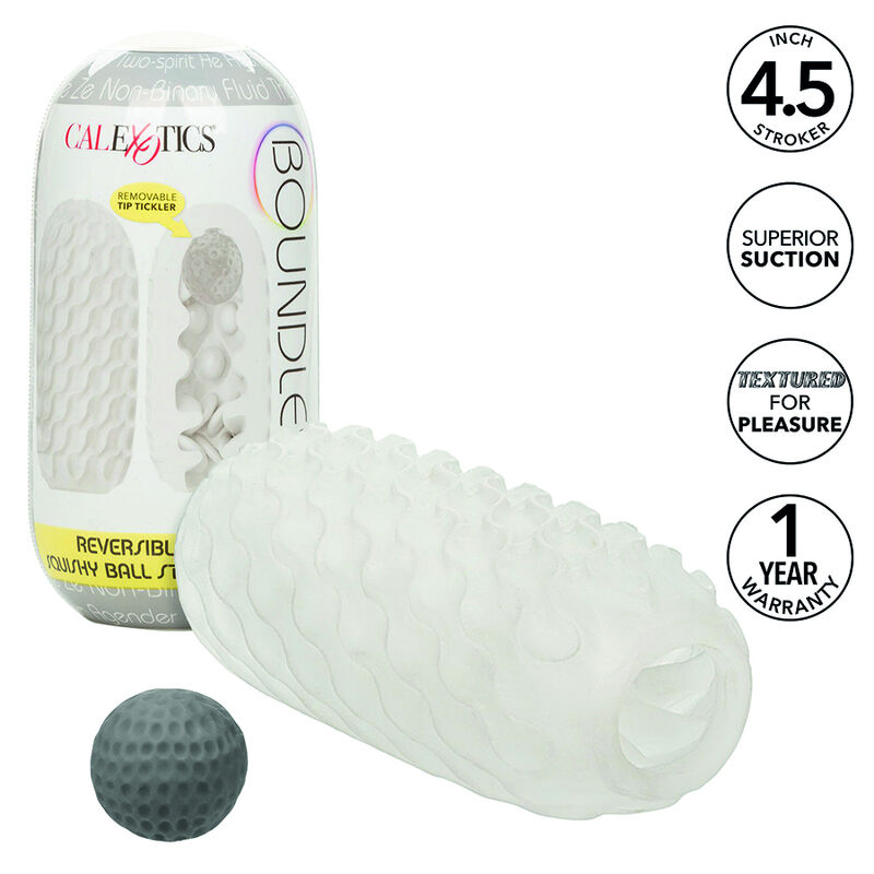 Ilhaerotica - CALEXOTICS - BOUNDLESS REVERSÍVEL SQUISHY BALL STROKE AMARELO