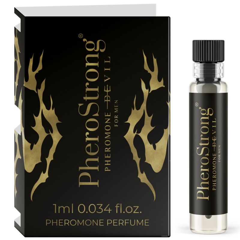 Ilhaerotica - PHEROSTRONG - PERFUME DE FEROMÔNIOS DEVIL PARA HOMEM 1 ML