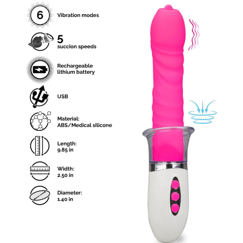 Ilhaerotica - ARMONY - VIBRADOR LIBERTY E IMPULSO COM LÍNGUA