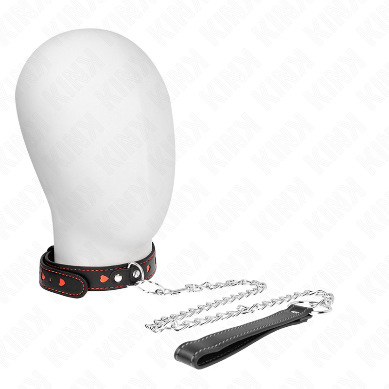 Ilhaerotica - KINK - COLAR COM ALÇA 65 CM DETALHES CORAÇÃO 52