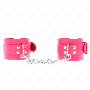 KINK – PUNHOS RASPBERRY ROSE COM FORRO RASPBERRY ROSE AJUSTÁVEL 20-28 CM X 5,5 CM