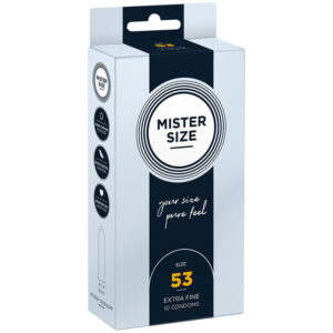 MISTER SIZE – PRESERVATIVO TAMANHO M 53 MM (10 UNIDADES)