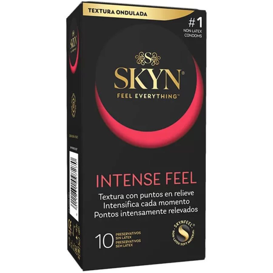 Ilhaerotica - SKYN - PRESERVATIVO TEXTURIZADO DE SENSAÇÃO INTENSA COM DESIGN ONDULADO 10 UNIDADES