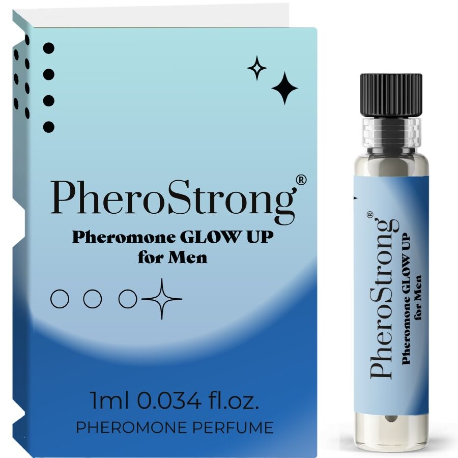 Ilhaerotica - PHEROSTRONG - PERFUME DE FEROMÔNIOS GLOW UP PARA HOMENS 1 ML