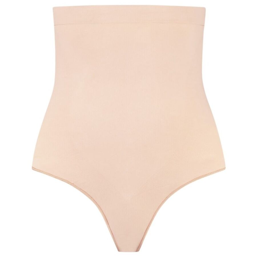Ilhaerotica - BYE-BRA - TANGA DE TALLE ALTO SIN COSTURAS BEIGE TALLA M