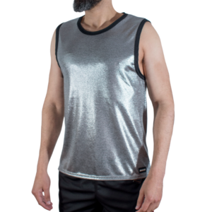MACHO – CAMISETA COM GLITTER FINO TAMANHO L/XL