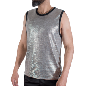 MACHO – CAMISETA COM GLITTER FINO TAMANHO S/M