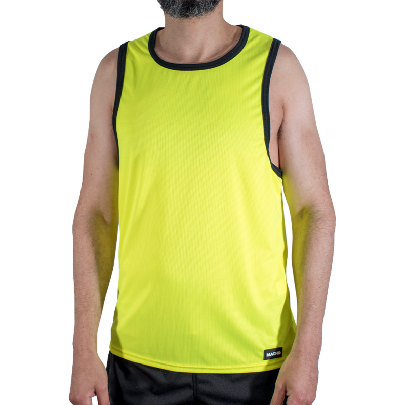 Ilhaerotica - MACHO - CMV001 CAMISETA AMARELA DE GINÁSTICA TAMANHO P/M