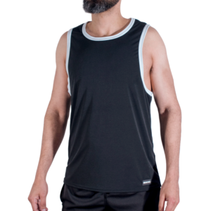 MACHO – CMV004 CAMISETA PRETA DE GINÁSTICA TAMANHO S/M