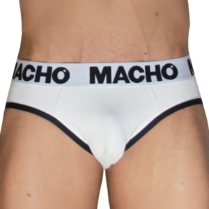 MACHO – MCH006 SLIP CLÁSSICO BRANCO + PRETO S