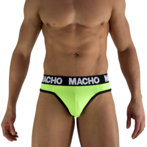 MACHO – MTG001 CALCINHA FIO DENTAL AMARELA FLUORESCENTE TAMANHO S