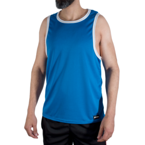 MACHO – CMV002 CAMISETA AZUL DE GINÁSTICA TAMANHO S/M