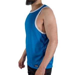 MACHO – CMV002 CAMISETA AZUL DE GINÁSTICA TAMANHO S/M