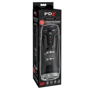 PDX ELITE – MOTO-BATOR PRO MASTURBADOR AUTOMÁTICO COM VIBRAÇÃO E AQUECIMENTO 26,5 CM