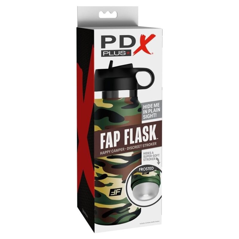 Ilhaerotica - PDX PLUS - FAP FLASK HAPPY CAMPER DISCREET MASTURBATOR CAMOUFLAGE