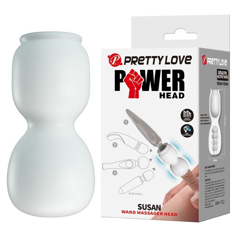 Ilhaerotica - PRETTY LOVE - ACESSÓRIO MASSAGEADOR DE CABEÇA SUSAN POWER Ø 6