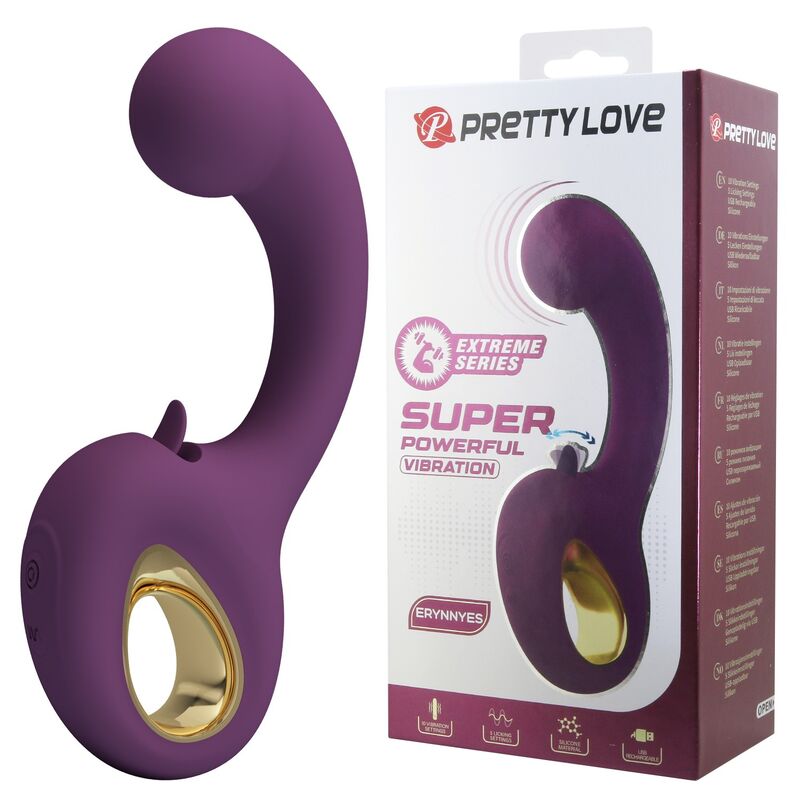 Ilhaerotica - PRETTY LOVE - BRYNNLEE VIBRADOR RECARREGÁVEL COM ESTIMULADOR ORAL
