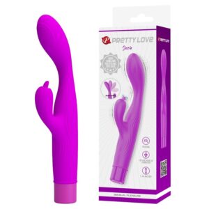 PRETTY LOVE – VIBRADOR JENE COM DUPLA ESTIMULAÇÃO DO PONTO G E DO CLITÓRIS – ROXO