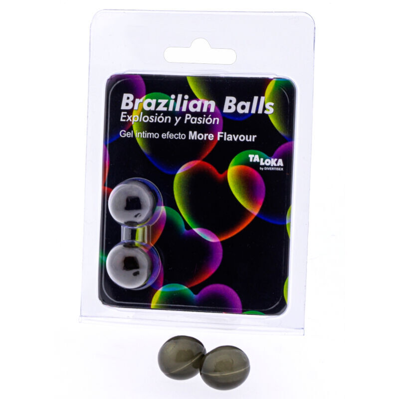 Ilhaerotica - TALOKA - 2 BOLAS BRASILEIRAS GEL EMOCIONANTE EFEITO MAIS SABOR