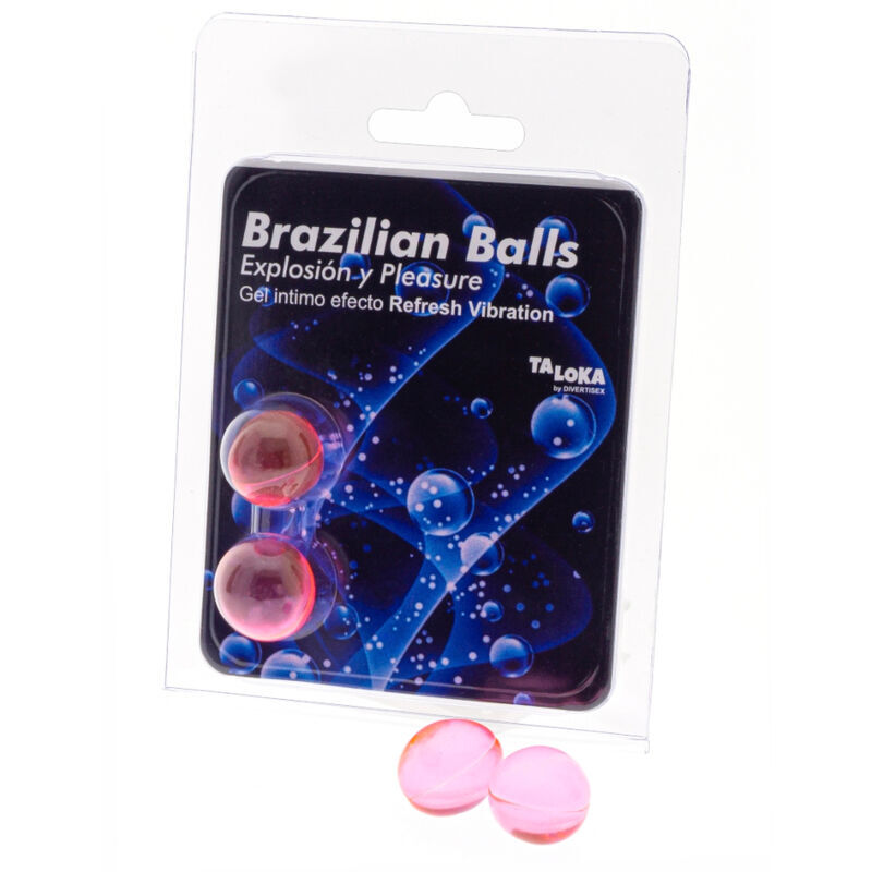 Ilhaerotica - TALOKA - 2 BOLAS BRASILEIRAS REFRESH GEL EFEITO VIBRANTE EMOCIONANTE