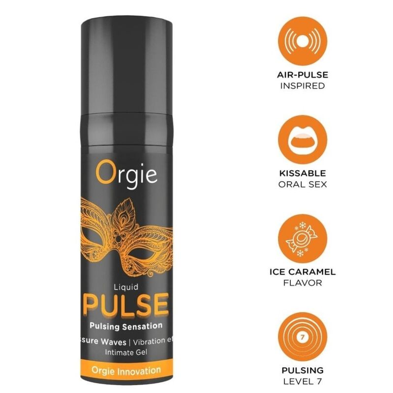 Ilhaerotica - ORGIE - PULSE KISSABLE PULSING SENSATION GEL ÍNTIMO 15 ML
