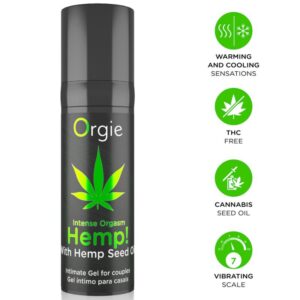 ORGIE – CÂNHAMO! ORGASMO INTENSO MÚLTIPLAS SENSAÇÕES GEL ÍNTIMO 15 ML