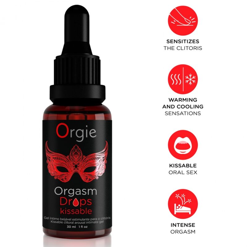 Ilhaerotica - ORGIE - GOTAS DE ORGASMO PARA EXCITAÇÃO CLITÓRICA BEIJÁVEL 30 ML