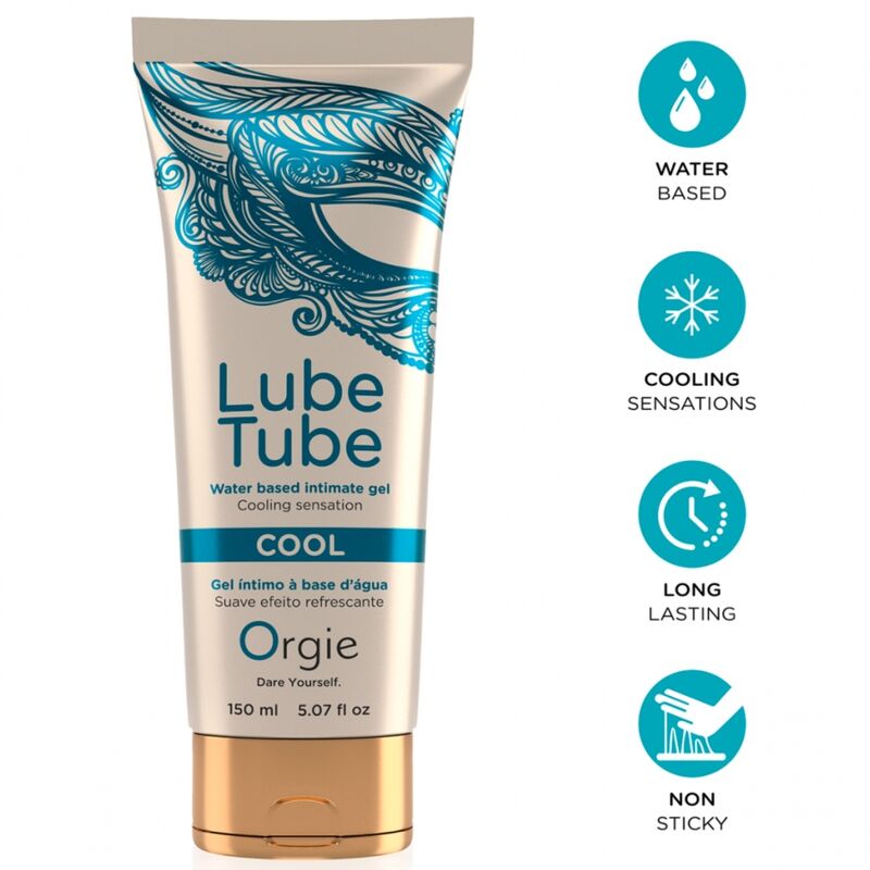 Ilhaerotica - ORGIE - LUBRIFICANTE TUBO COOL GEL ÍNTIMO REFRESCANTE À BASE DE ÁGUA 150 ML