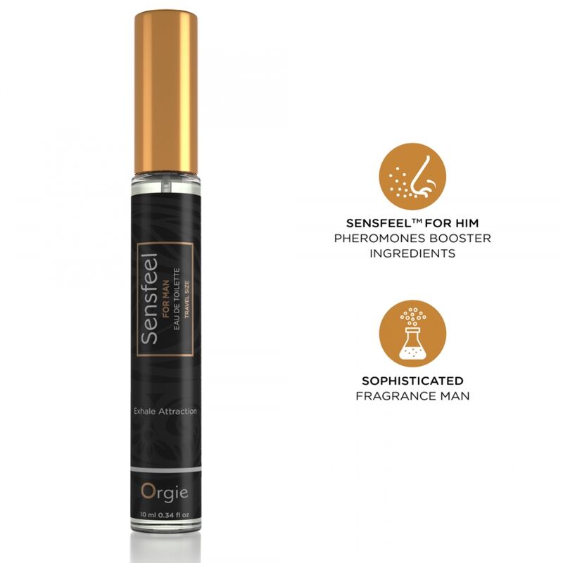Ilhaerotica - ORGIE - SENSFEEL FOR MAN EAU DE TOILETTE COM FERÔMONO - TAMANHO VIAGEM 10 ML