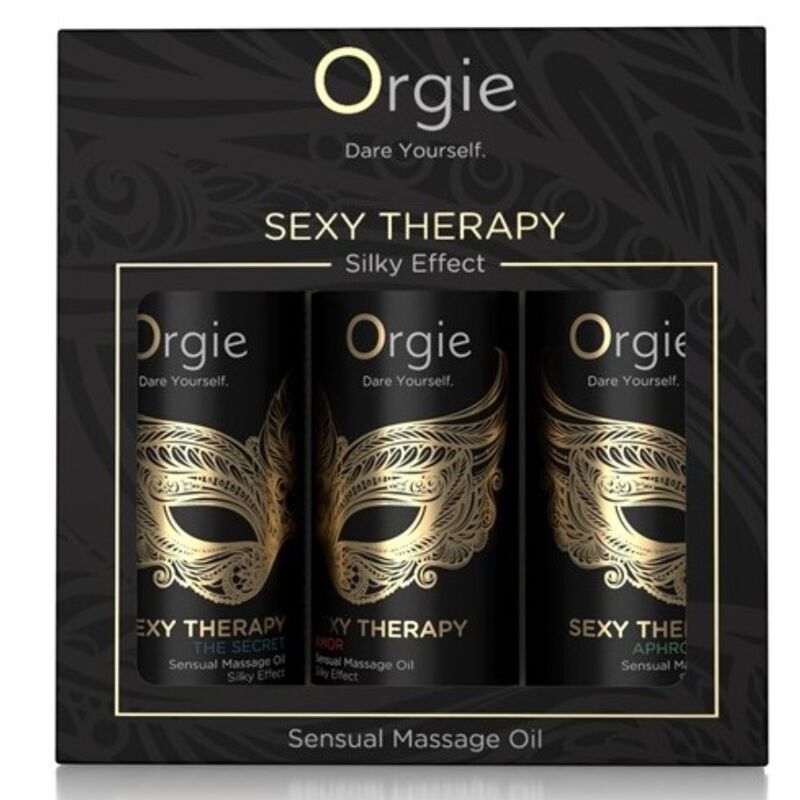 Ilhaerotica - ORGIE - COLEÇÃO MINI DE ÓLEOS DE MASSAGEM SENSUAL PARA TERAPIA SEXUAL 3 X 30 ML