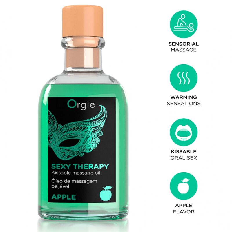 Ilhaerotica - ORGIE - MASSAGEM LABIAL MAÇÃ BEIJÁVEL CONJUNTO DE MASSAGEM 100 ML