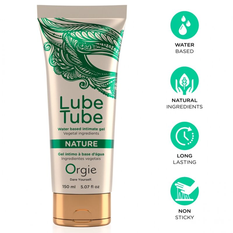 Ilhaerotica - ORGIE - LUBRIFICANTE NATURE GEL ÍNTIMO À BASE DE ÁGUA 150 ML