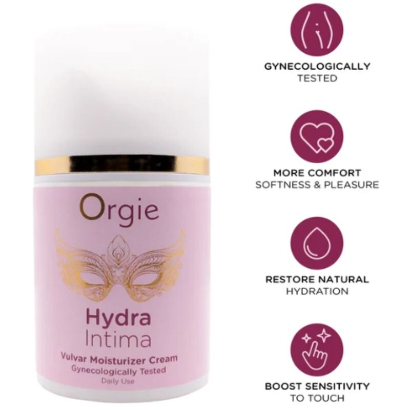 Ilhaerotica - ORGIE - HYDRA INTIMA CREME HIDRATANTE VULVAR DIÁRIO 50 ML