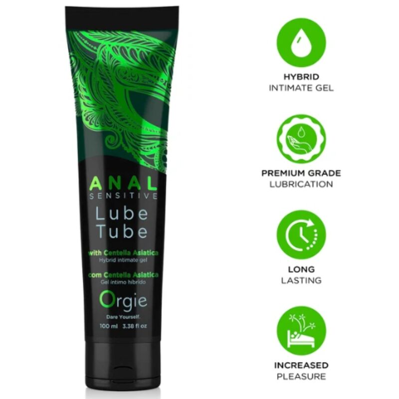 Ilhaerotica - ORGIE - LUBRIFICANTE ANAL SENSITIVE GEL ÍNTIMO HÍBRIDO PARA SEXO ANAL 100 ML
