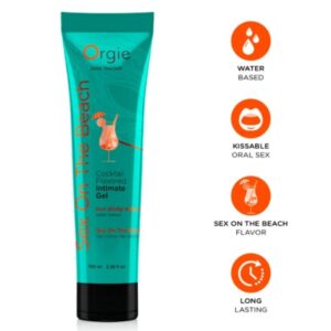 ORGIE – LUBRIFICANTE EM TUBO COQUETEL SEXO NA PRAIA BEIJÁVEL GEL ÍNTIMO À BASE DE ÁGUA 100 ML