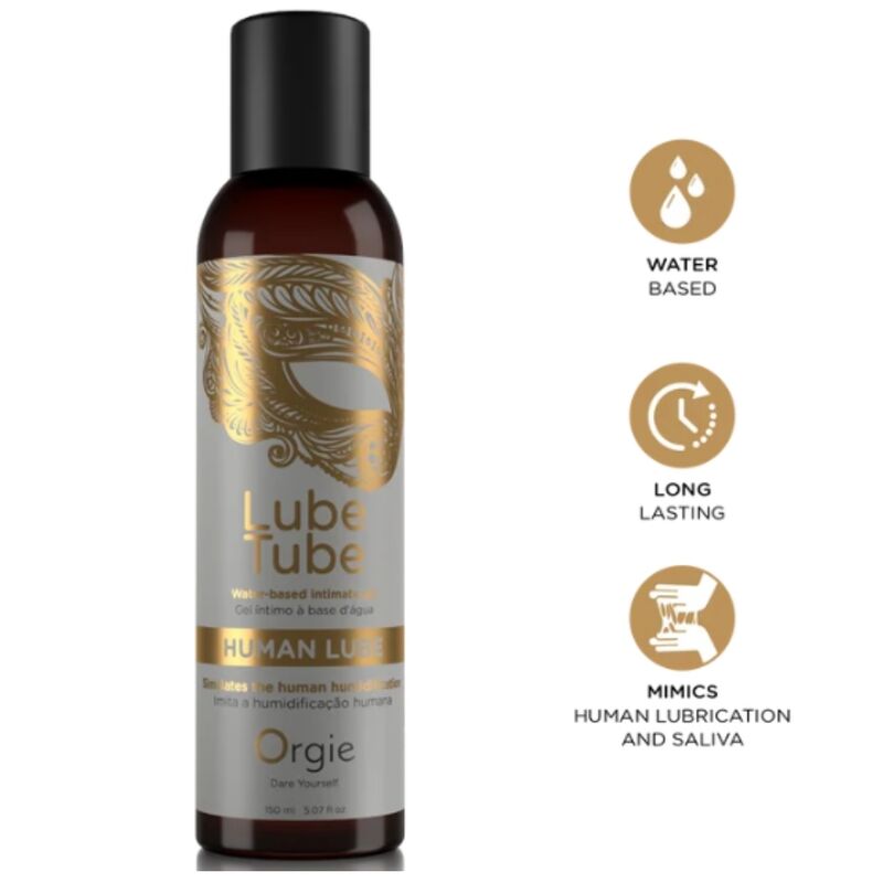 Ilhaerotica - ORGIE - LUBRIFICANTE HUMAN LUBRIFICANTE GEL ÍNTIMO À BASE DE ÁGUA 150 ML