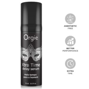 ORGIE – XTRA TIME SILICONE DELAY SERUM SEM ANESTÉSICO 15 ML