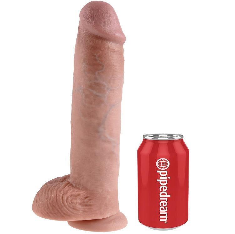 Ilhaerotica - KING COCK - 11 CARNE DE DILDO COM BOLAS 28 CM