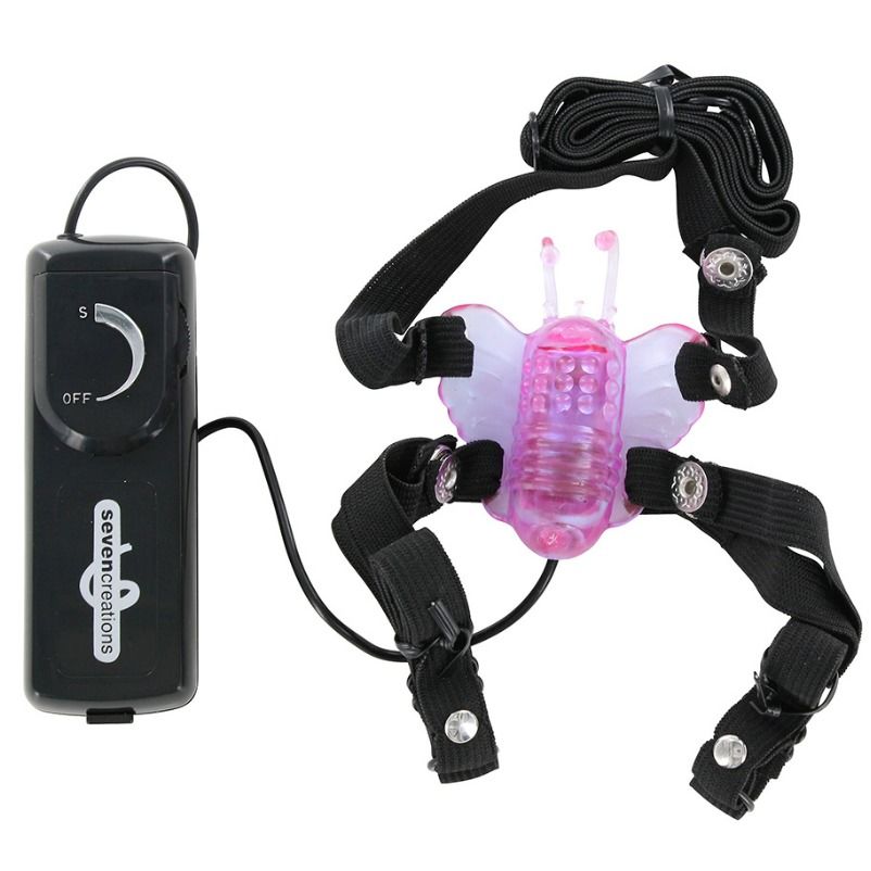 Ilhaerotica - SEVEN CREATIONS - ESTIMULADOR BORBOLETA COM VIBRAO