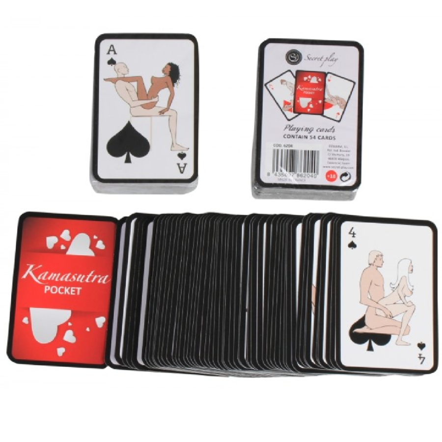 Ilhaerotica - SECRETPLAY - CARTAS DE JOGO KAMASUTRA DE BOLSO (ES/EN/PT/IT/FR/DE)