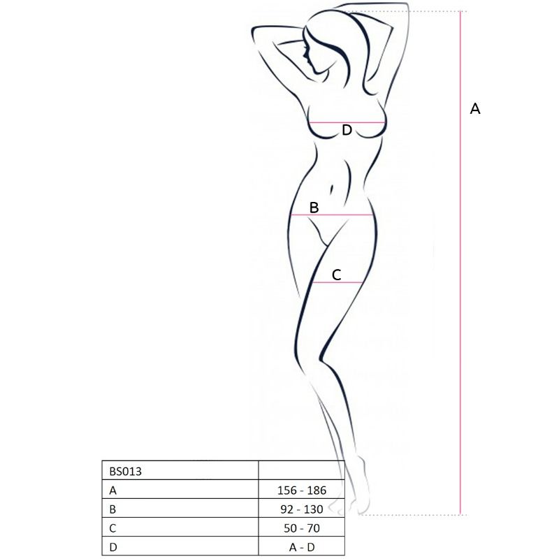PASSION - MULHER BS013 BODYSTOCK BRANCO TAMANHO ÚNICO - Image 2
