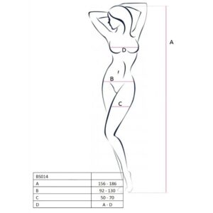 PASSION – MULHER BS014 BODYSTOCK VERMELHO TAMANHO ÚNICO