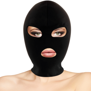 DARKNESS – MSCARA DE SUBMISSO DE BDSM BOCA E OLHOS PRETA