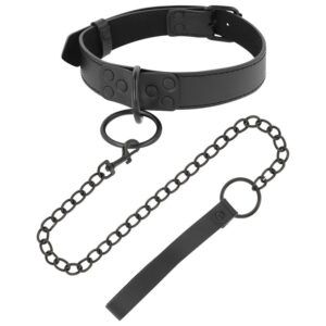 DARKNESS – COLAR PRETO COM CORRENTE