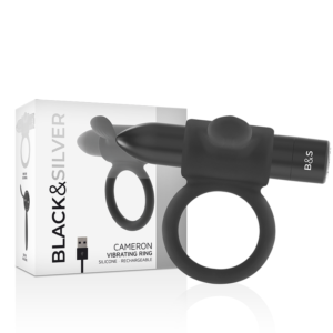 BLACK&SILVER – ANEL RECARREGÁVEL CAMERON PRETO