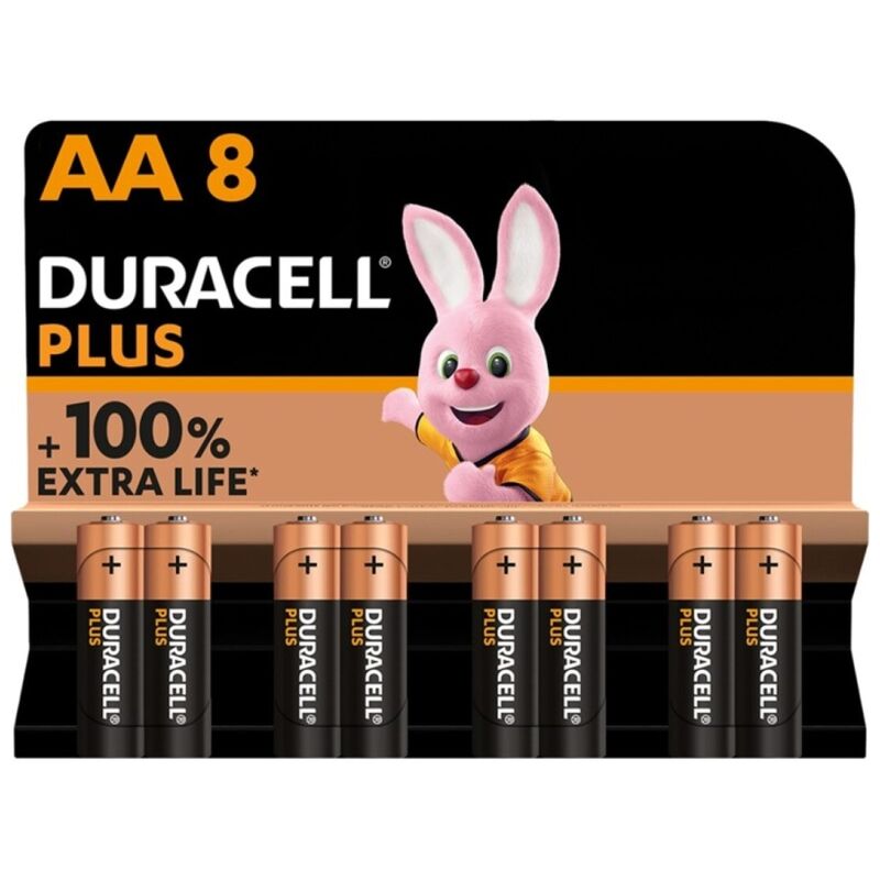 Ilhaerotica - DURACELL - PLUS POWER 100 BATERIA ALCALINA AA LR6 8 UNIDADE